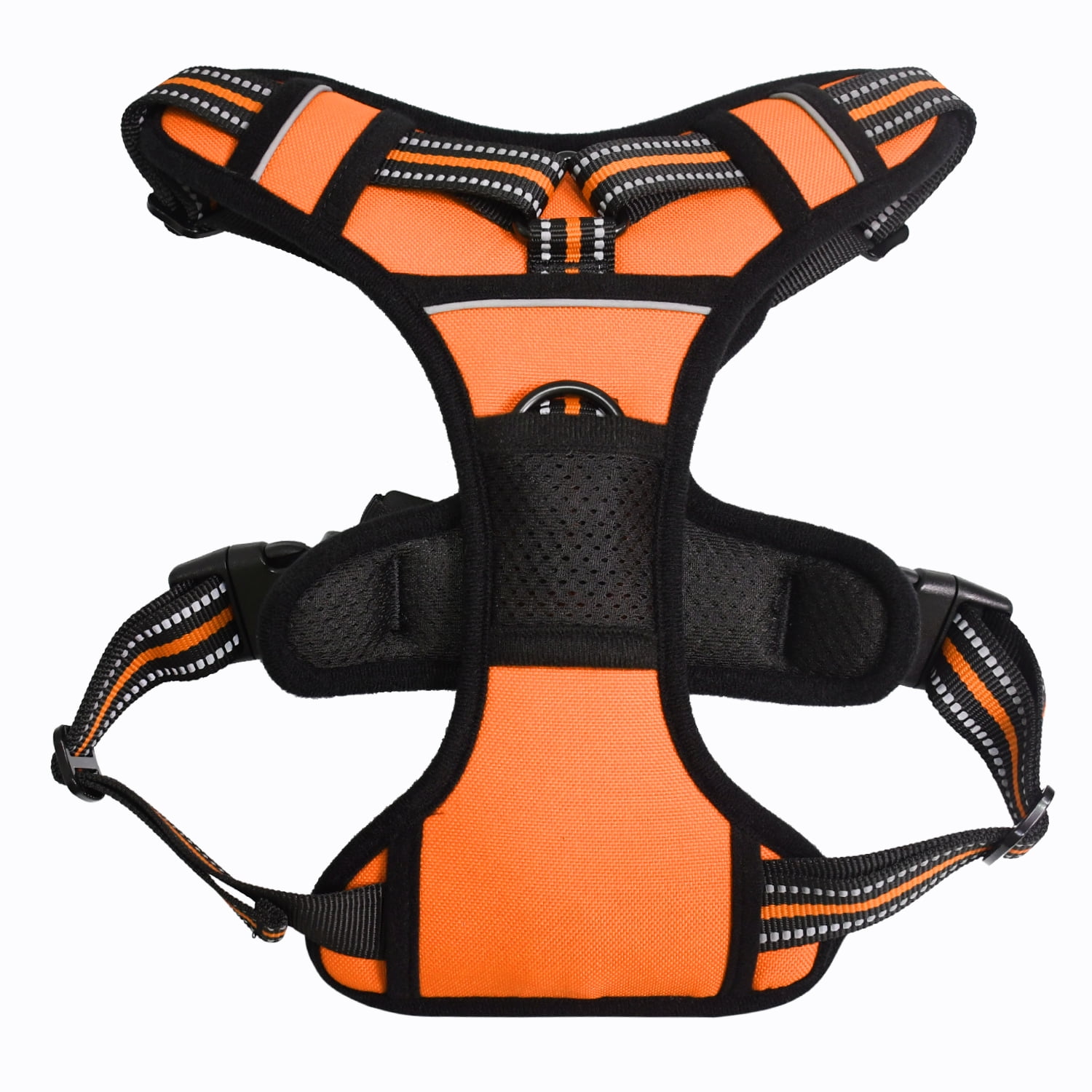 GOOPAWS Padded Reflective Dog Harness, Easy Control Lightweight Dog Harness, Adjustable Outdoor Pet Harness for Small Medium Large Dogs