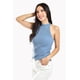 thumbnail image 4 of Blusa básica cuello halter juvenil Roman Fashion 0088 Azul claro G, 4 of 5