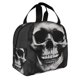 thumbnail image 2 of Easygdp Black White Hat Skull Bolsa Térmica Premium - Tela Oxford Impermeable, Gran Capacidad, Bolsillo Frontal, Unisex para Trabajo, Escuela, Actividades al Aire Libre y Picnics, 2 of 8