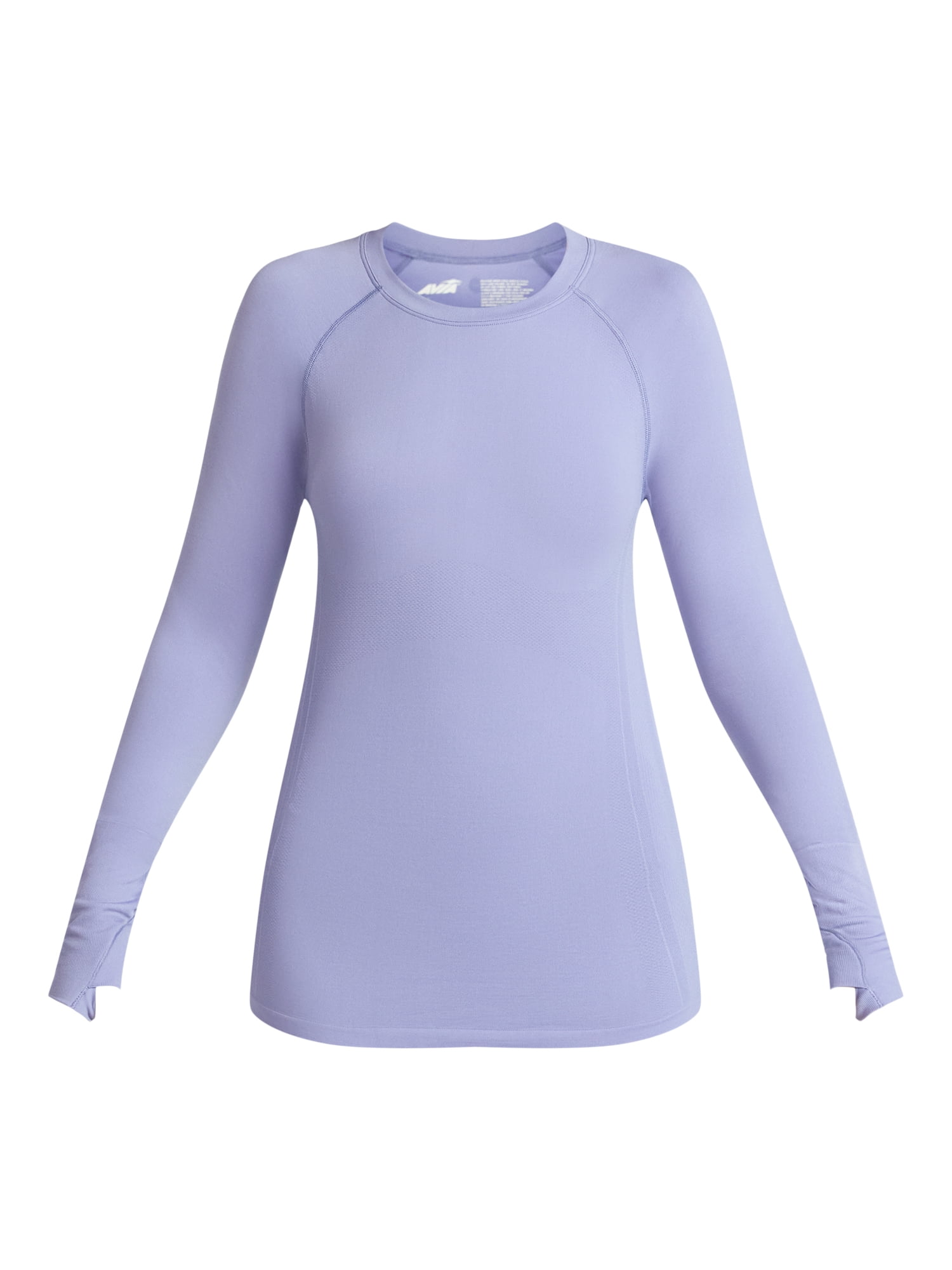 Avia Women's Seamless Tee with Long Sleeves, Sizes XS-XXXL