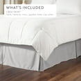 thumbnail image 4 of Tailored Pleated Bed Skirt Box Spring Frame Cover Dust Ruffle in Chocolate Brown for TwinXL Size Bedding by Comfort Canopy, 4 of 12