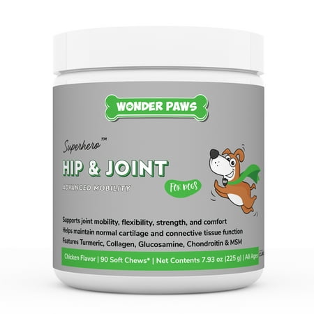 UPC: 0850013947065 | Hip and Joint Supplement for Dogs – Glucosamine for Dogs Chondroitin for Joints Mobility for Pets – Turmeric Collagen & MSM – Hips Bones & Cartilage – 90 Chews Pet Supplement