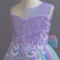 thumbnail image 5 of Girls Dresses for Children's Sequin Flower Girl Dress Wedding Bridesmaid Pageant Party Formal Long Dress Dress Cozy casual Dresses Purple 100(3 Y- ), 5 of 6