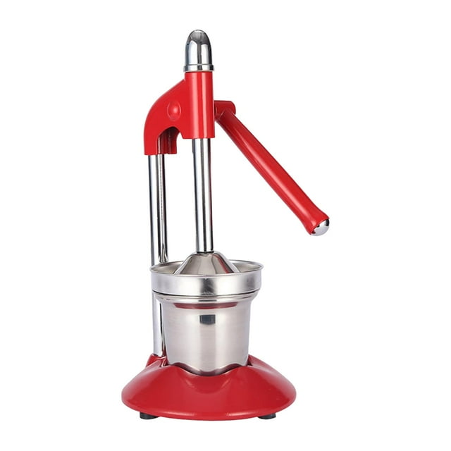 veasfak Hand Press Fruit Juicer Lemon Squeezer Heavy Duty Easy to Clean Commercial Grade Red
