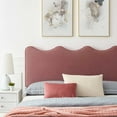 thumbnail image 4 of Modway Current Performance Velvet Twin Platform Bed in Dusty Rose, 4 of 12
