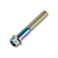 thumbnail image 4 of Wanyifa Titanium Flange Hex Head Bolt M10 20 25 30 35 40 45 50 55 60 65 70 75 80 85 90mm Screws,M10x75mm Pitch 1.25mm,Rainbow,4 Pcs, 4 of 6