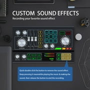 Podcast Equipment Bundle ALL-IN-ONE Audio Interface DJ Mixer 48V Phantom Power Supply Microphone System with Rechargeable