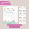thumbnail image 2 of Riley & Company Unicorn Party Invitation Cards - 50 Pcs, 2 of 4