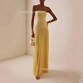 thumbnail image 4 of Elegant Strapless Pleated Maxi Dress In Soft Sage Green For Evening Or Formal Occasions, 4 of 8