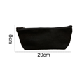 thumbnail image 2 of Estuche multiusos con cremallera, papelería multiusos, estuche para lápices, color negro, 2 of 5