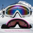 thumbnail image 5 of SAYFUT Ski & Snowboard Goggles, Dual-Layer Lens Snow Goggles for Skiing, Snowboarding, Motorcycling & Winter Sports - Anti-Fog and Helmet Compatible, UV400 Protection - Fits Men, Women & Youth, 5 of 8