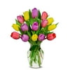 From You Flowers - Sweetheart Tulip Bouquet - 15 Stems with Glass Vase (Fresh Flowers) Birthday, Anniversary, Get Well, Sympathy, Congratulations, Thank You