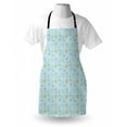 thumbnail image 4 of Rain Apron, Rainy Day Themed Clouds and Sun Pattern in Repeating Layout, Unisex Kitchen Bib with Adjustable Neck for Cooking Gardening, Adult Size, Pale Blue Indigo, by Ambesonne, 4 of 4