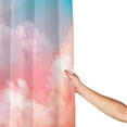 thumbnail image 4 of XMXT Waterproof Shower Curtain Liner with Iron Hooks, Evening Sunset Print Shower Curtains for Bathroom Decor Accessories, 72 x 72 inches, 4 of 8