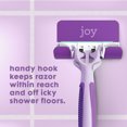 thumbnail image 4 of Joy Disposable Razors for Women, Rainbow Pack, 8 Razors, 1 Shower Hook, 4 of 9