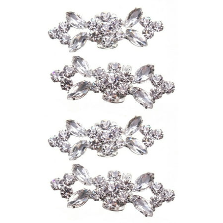 

2Pair Rhinestone Crystal Wedding Bridal Crystal Shoe Clips