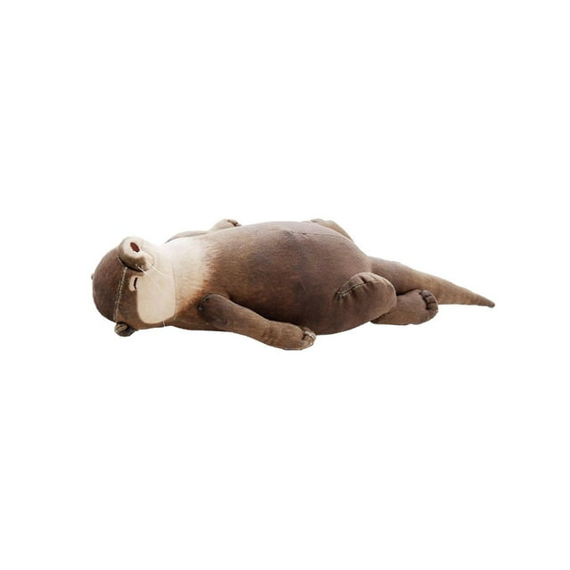 Bearachild 15.7 inch Cute Otter Stuffed Down Velvet Exquisite Pad Wrist Cotton Pillow Juegos de teclado y mouse para computadora