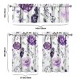 thumbnail image 6 of Vintage Country Curtains 36 Inch - 3 Panel Rustic Bloom Set with Bohemian Wildflowers, Rod Pocket Kitchen Window Drapes for Farmhouse Style, 6 of 6