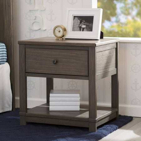 Delta Children Cali Nightstand with Drawer and Shelf ...