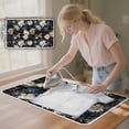 thumbnail image 3 of ZIATUBLES Vintage Peony Flower Print Portable Travel Ironing Board Alternative Mat Lightweight Foldable Ironing Pad Blanket for Washer Dryer Tabletop, 31.5" x 19.6", 3 of 7