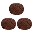 thumbnail image 1 of Hilo grueso para crochet, hilo portátil, suave y grueso para tejer , suministros para proyectos de bricolaje para tejer a mano, chales, bolsos, Marrón, 1 of 8