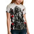 thumbnail image 6 of Beetlejuice Kid Shirts Unisex Casual Tops 3D Print Graphic Tees Short Sleeve T Shirts for Boys Girls 140CM, 6 of 8