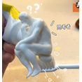 thumbnail image 2 of 3D impreso pensador personaje exprimidor de pasta de dientes y Quirky tapa de pasta de dientes Gadget para Bromas, 2 of 7