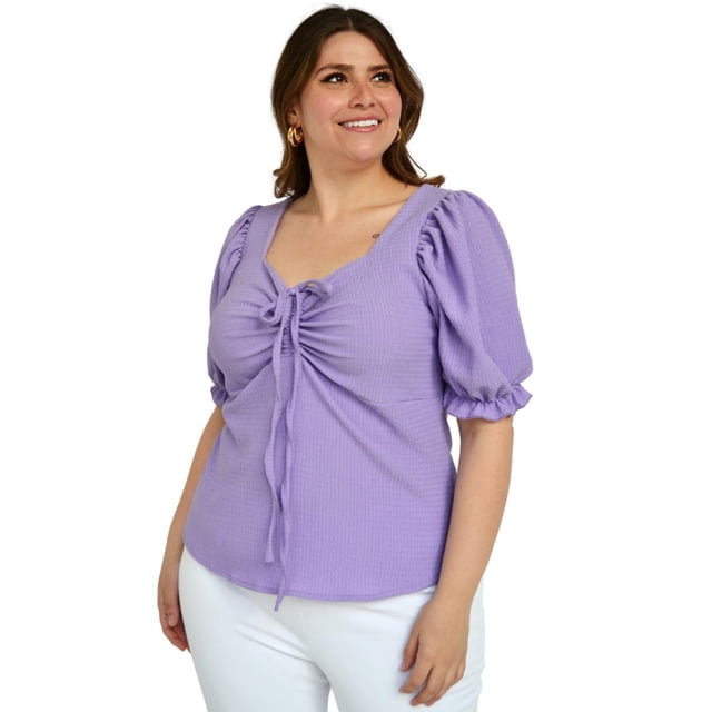 Blusa casual Roman Fashion /Tallas Extras, 1827 (Lila) lila 38 Roman Fashion BL-GR-1827-LILA