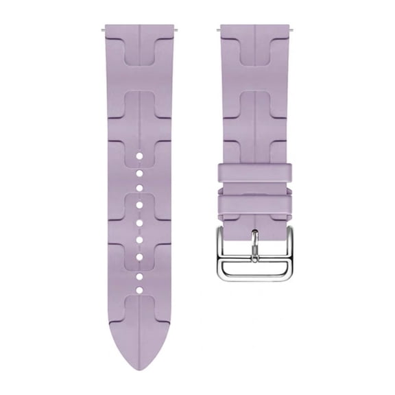 KIQ Durable and Water Resistant Silicone Replacement Watch Strap Band For Samsung Galaxy Watch4/5/6(40MM 44MM)/Watch 4 Classic(42MM 46MM)/Watch 6 Classic(43MM 47MM)(Light Purple)(20/20MM)