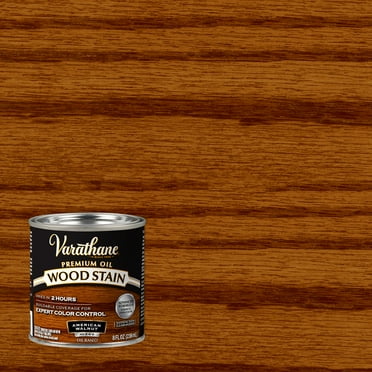 American Walnut, Varathane Premium Oil-Based Interior Wood Stain-211804, Half Pint, 4 Pack