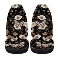 thumbnail image 5 of POLERO Moth Floral Print Car Front Seat Cover for Truck, 2 Pcs Interior Accessories Vehicle Seat Covers All-Season Elastic Car Seat Covers, 5 of 13