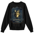 thumbnail image 5 of Hogwarts Legacy Graphorn Live The Unwritten Crew Neck Long Sleeve Men's Black Sweatshirt-Small, 5 of 7