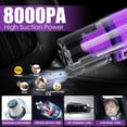 thumbnail image 2 of Kit de limpieza de coche Viewsun Purple con aspiradora de mano, 17 unidades, 2 of 8