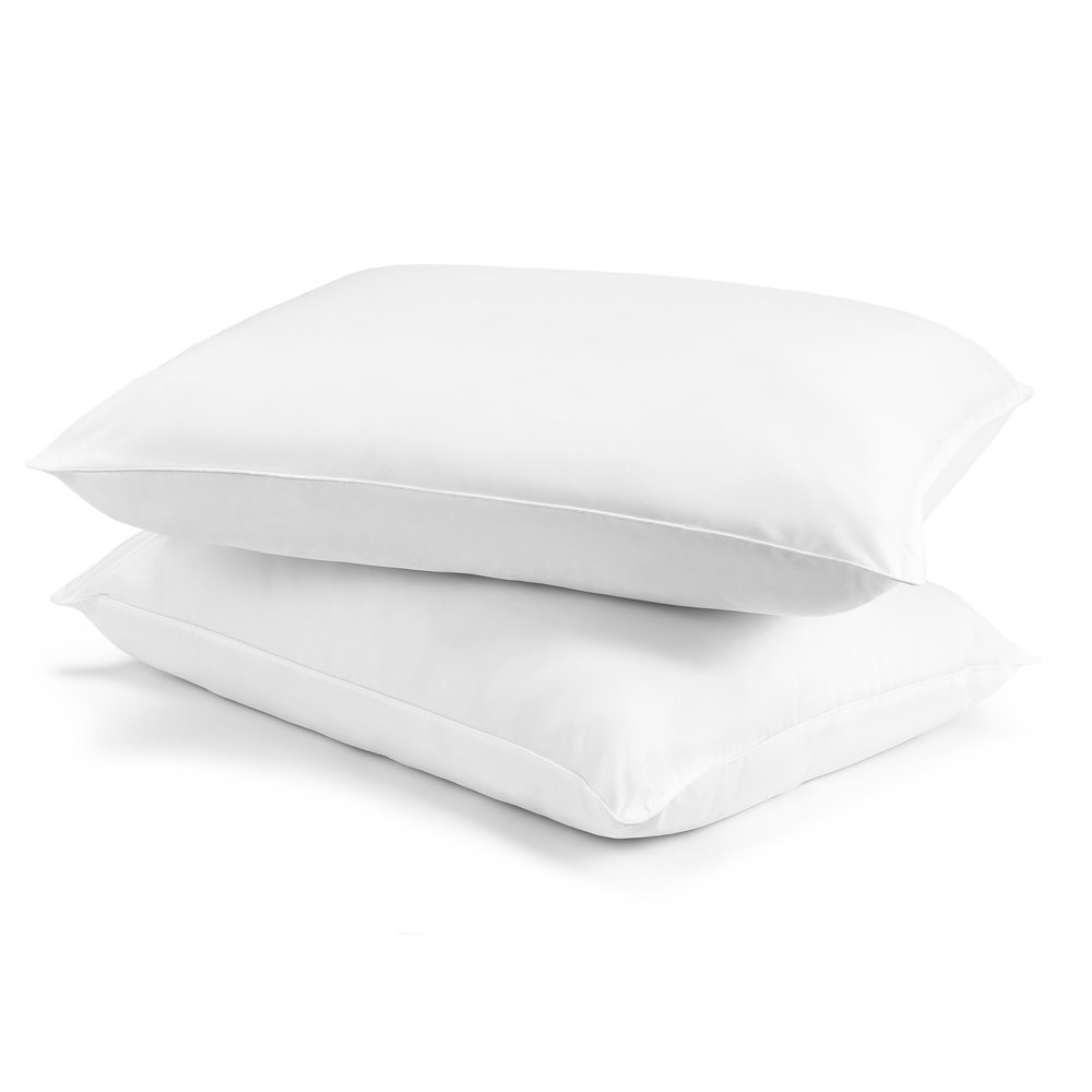 Mainstays Microfiber Bed Pillow, Set of 2, Standard