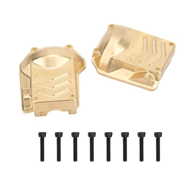 Cubierta del diferencial del eje delantero trasero RC para Traxxas, 2 piezas de cubierta del diferencial de latón Cubierta del diferencial de latón RC para Traxxas RC Cubierta del diferencial de latón resistente Máxima comodidad Jadeshay A