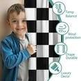 thumbnail image 3 of Blackout Kids Curtains,Black and White Checkered Childrens Insulated Curtains Set Of 2,Bedroom Essentials,Toddler Room Decor 42"x63"(106x160cm), 3 of 4