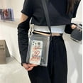 thumbnail image 2 of YOUI-GIFTS Clear Crossbody Bag Transparent Cell Phone Purse Small PVC Shoulder Bag Jelly Handbag with Adjustable Strap, 2 of 3