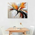 thumbnail image 2 of GOSMITH  Fall Story Gallery wrapped painted Canvas Flower Wall Art, 2 of 4