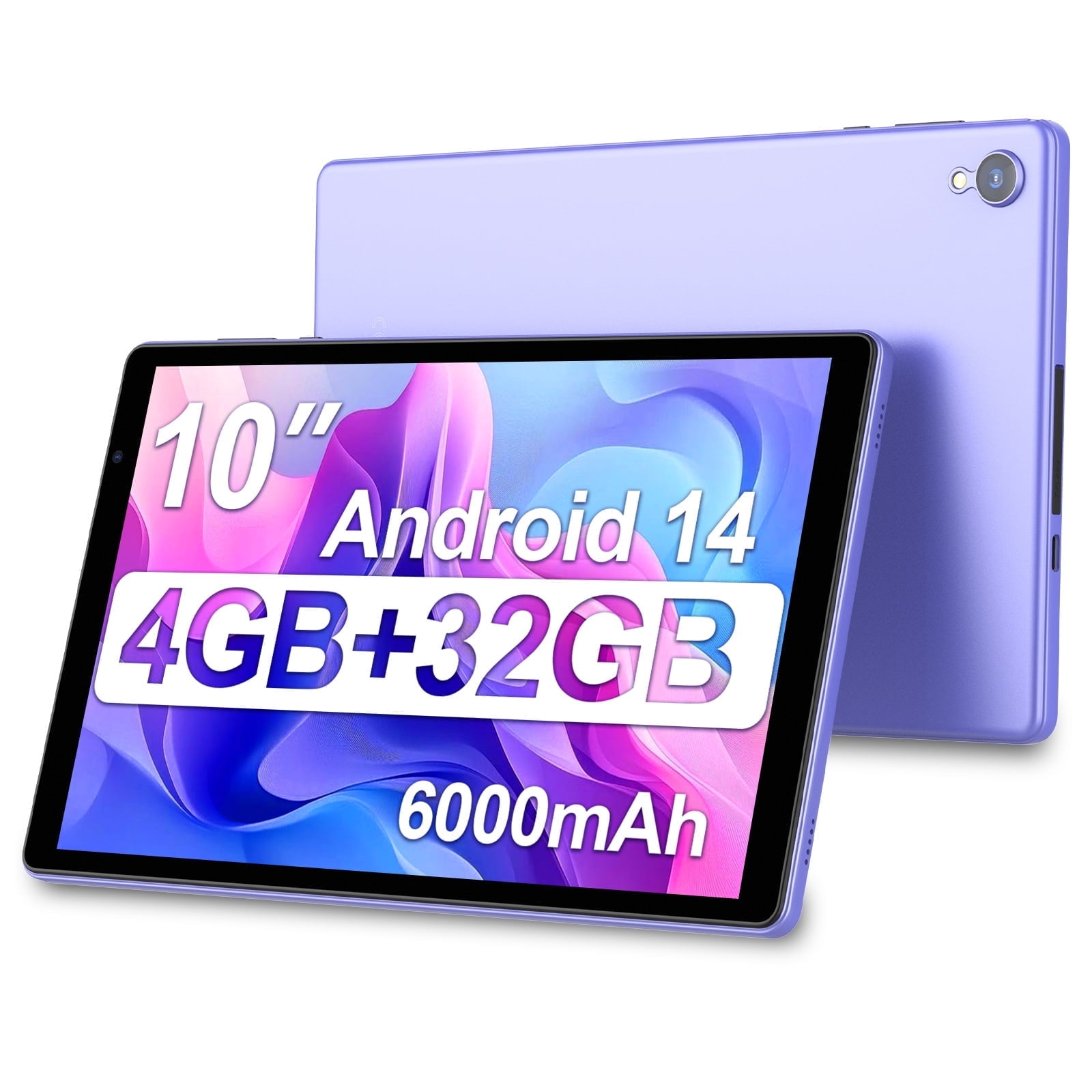 AEEZO 10 inch Android Tablet, 6GB RAM, 64GB ROM, Expandable 128GB