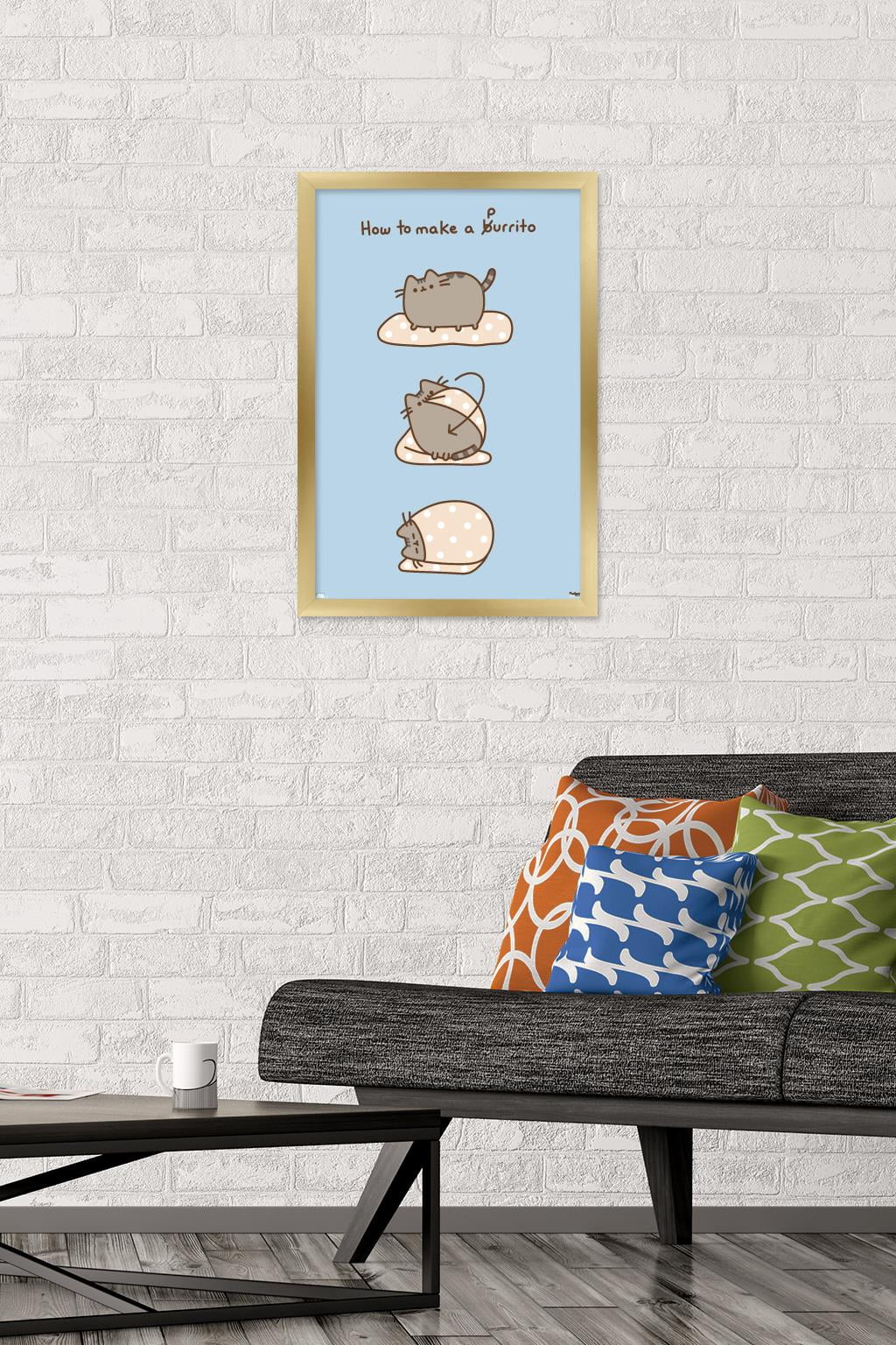 Pusheen - Purrito Wall Poster, 14.725" x 22.375" Framed
