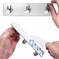 thumbnail image 1 of 3 ganchos resistentes flotantes de acero inoxidable para montaje en pared con riel autoadhesivo ZefeiWu 8390611249007, 1 of 1