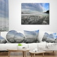 thumbnail image 4 of Designart Hoarfrost on Grass under Cloudy Sky - Landscape Printed Throw Pillow - 12x20, 4 of 5
