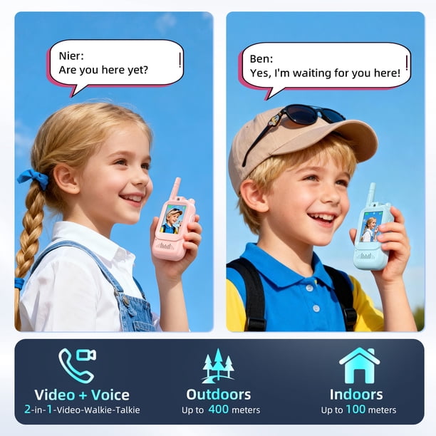 Talkies-walkies pour enfants 2pcs Talkies-walkies Mini Appel Sans Fil