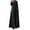 Black, variant on ZANZEA Women Full Sleeved Loose Casual Maxi Dress Kaftan Muslim Dresses