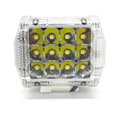 thumbnail image 3 of Faro Para Moto Rasen Auxiliar Led Con Estrobo 12 Led Con Luz De Contorno Lateral        azul, 3 of 5