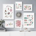 thumbnail image 2 of Pintura en lienzo para decoración navideña, imagen impresa con citas de feliz día festivo, póster de fiesta de Feliz Navidad, arte de pared para habitación, 2 of 4