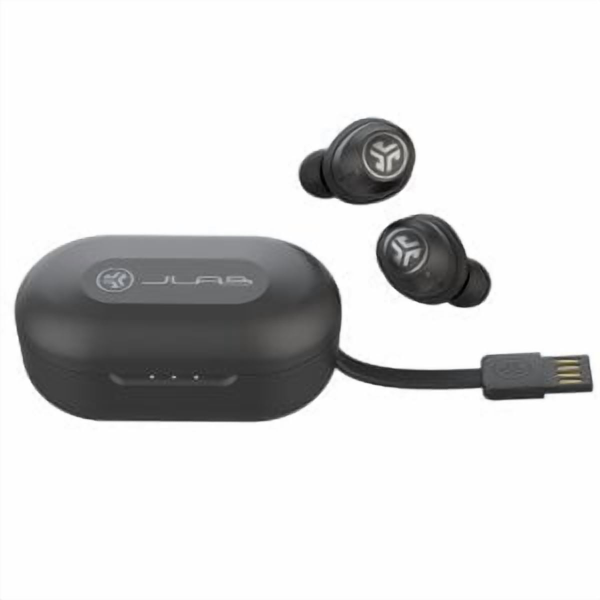 JLab Audio JBuds Air ANC True Wireless Bluetooth Earbuds | Black | Active Noise Canceling | Low Latency Movie Mode | Dual Connect | IP55 Sweat Resistance | Custom 3 EQ Sound Settings