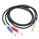 thumbnail image 3 of BLS0201 Cable de audio de 6,35 mm macho a doble mono de 6,35 mm Cable de audio de metal para reproductores Equipos de grabación1.8m, 3 of 5