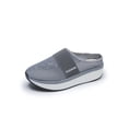 thumbnail image 1 of Woobling Chaussures Décontractées pour Femmes à Enfiler Ballerines Bout Rond Pantoufles Antidérapantes Mules Sabots de Travail Gris Foncé 6, 1 of 6