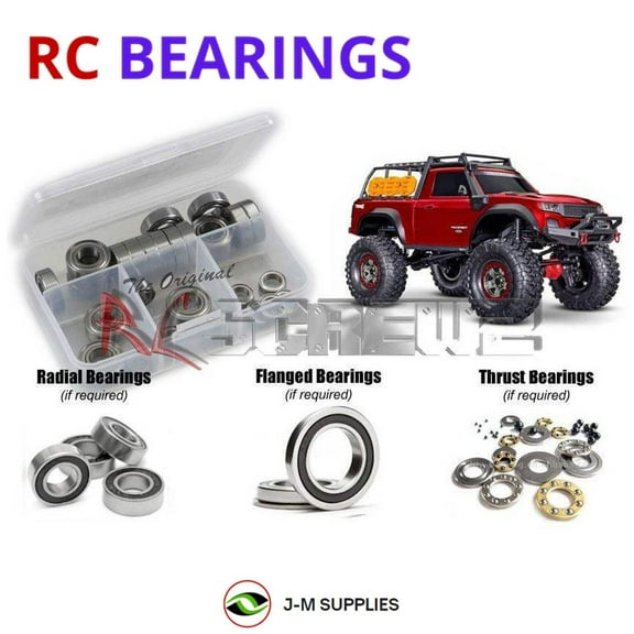 RCScrewZ Rubber Shielded Bearing Kit tra111r for Traxxas TRX-4 Sport High Trail 1/10 (82044-4) | SET